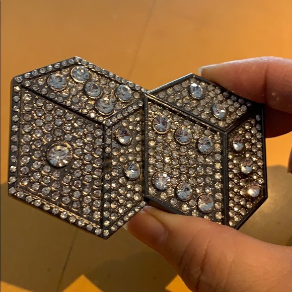Rhinestone Dice Belt Buckle - Picture 4 of 4